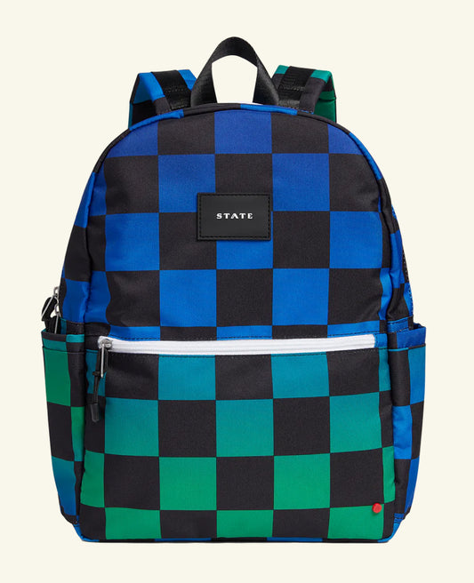 Backpack - Kane Kids Travel - Blue Checkerboard