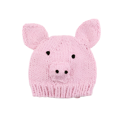 Sammie Pig | Hand Knit Kids & Baby Hat