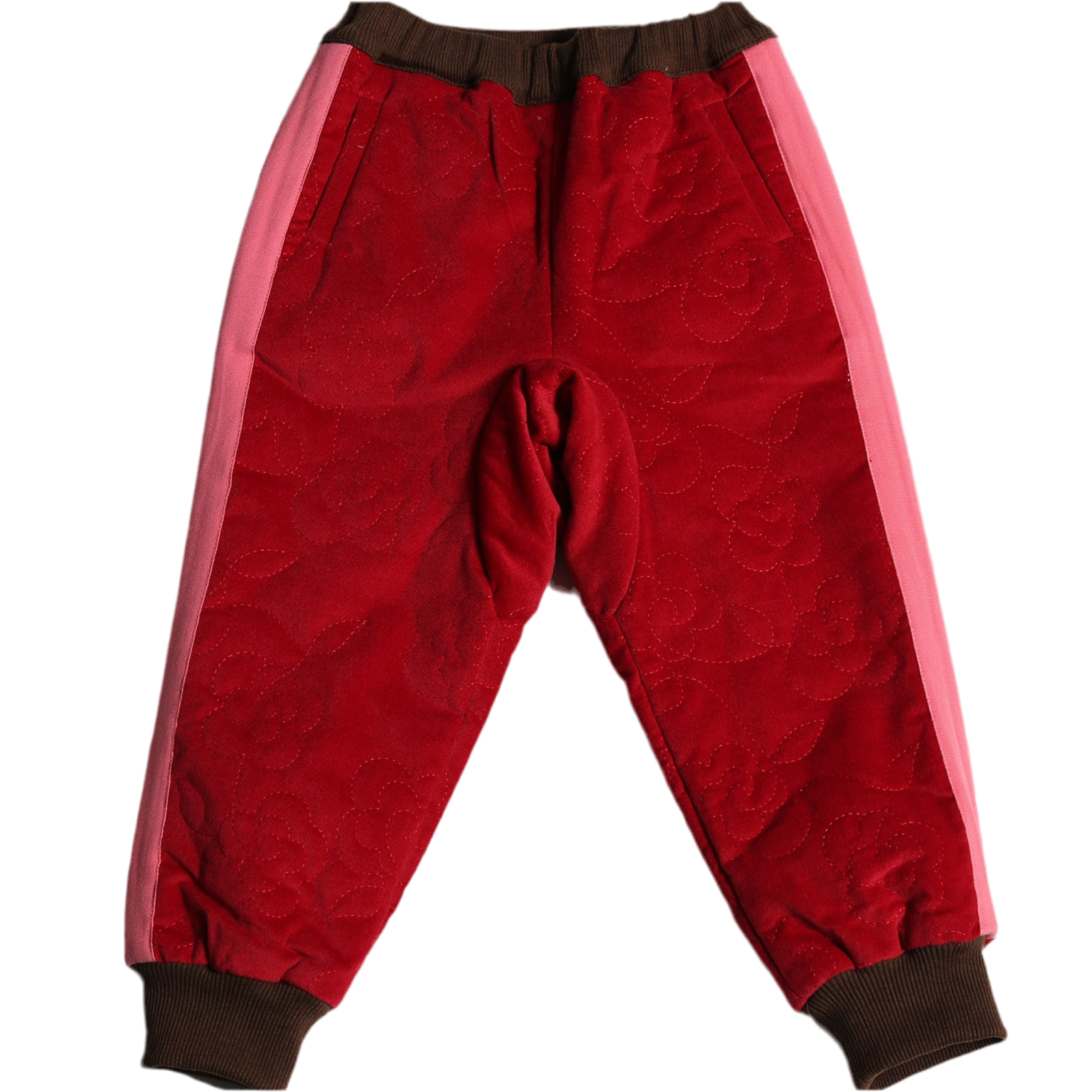 Bloom Padded Track Pants - Ruby