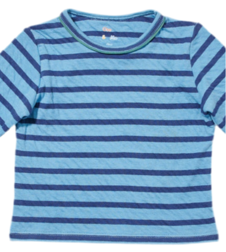 Edward Tee Shirt - Ocean Stripe
