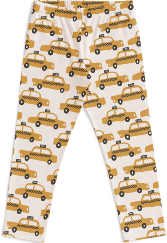 Leggings - Taxi Cabs Yellow