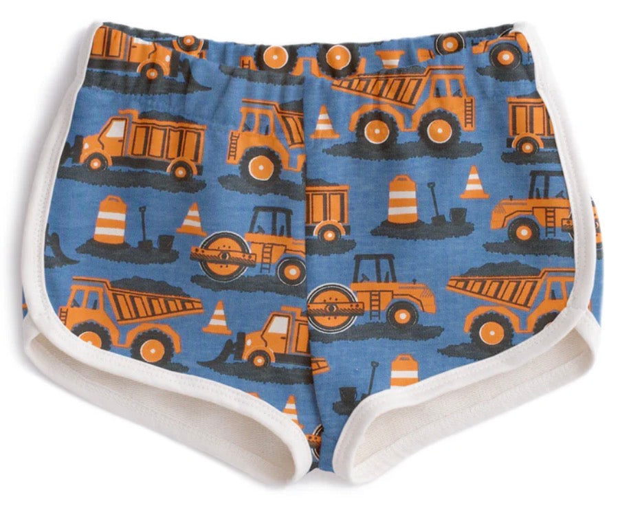 French Terry Shorts - Roadwork Orange & Blue