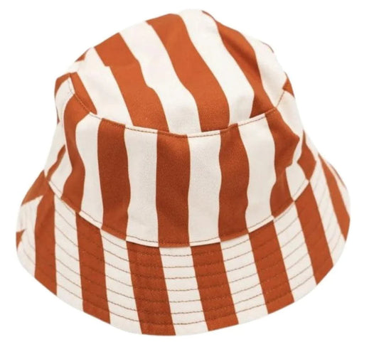 Reversible Bucket Hat - Stripes Atlas & Tierra