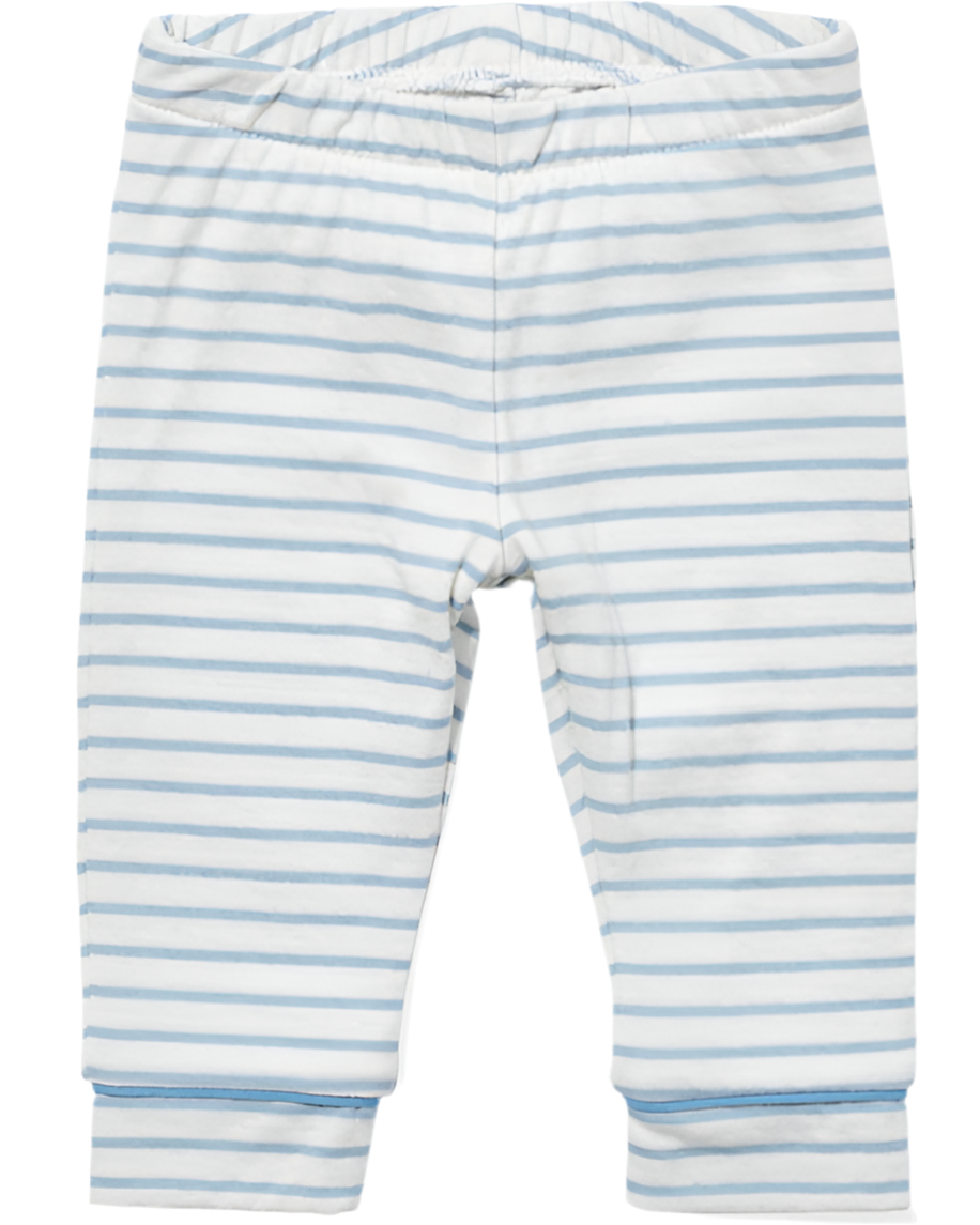 Edward Tee Shirt - Dusty Blue Mini Stripe