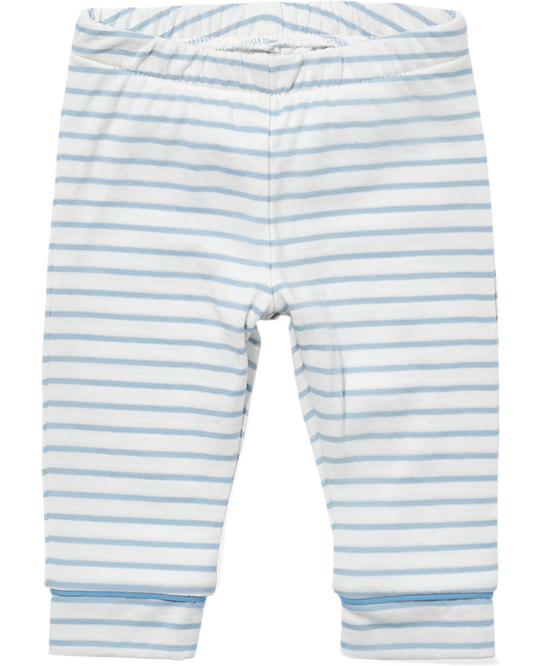 Andy Baby Legging - Dusty Blue Mini Stripe