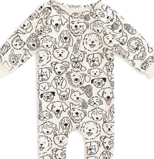 French Terry Jumpsuit - Dogs