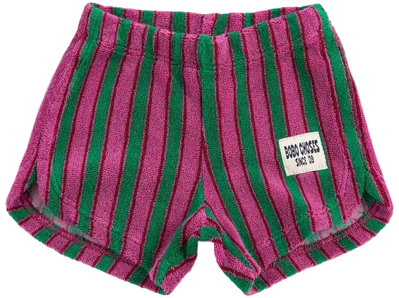 Striped Terry Cloth Shorts