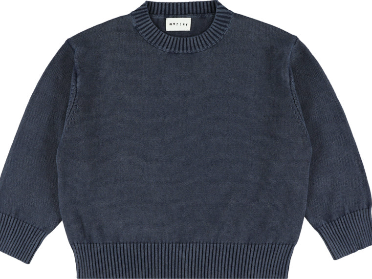 Yuri Cotton Sweater - Navy
