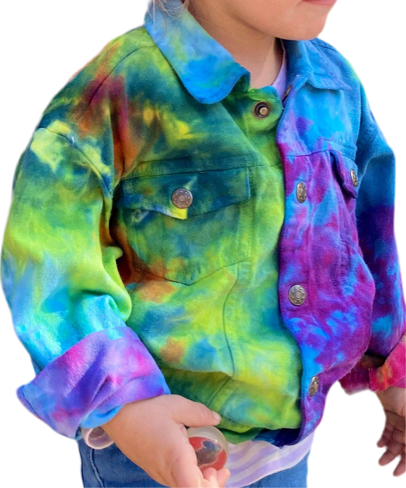 Mini Jean Jacket | Classic Rainbow