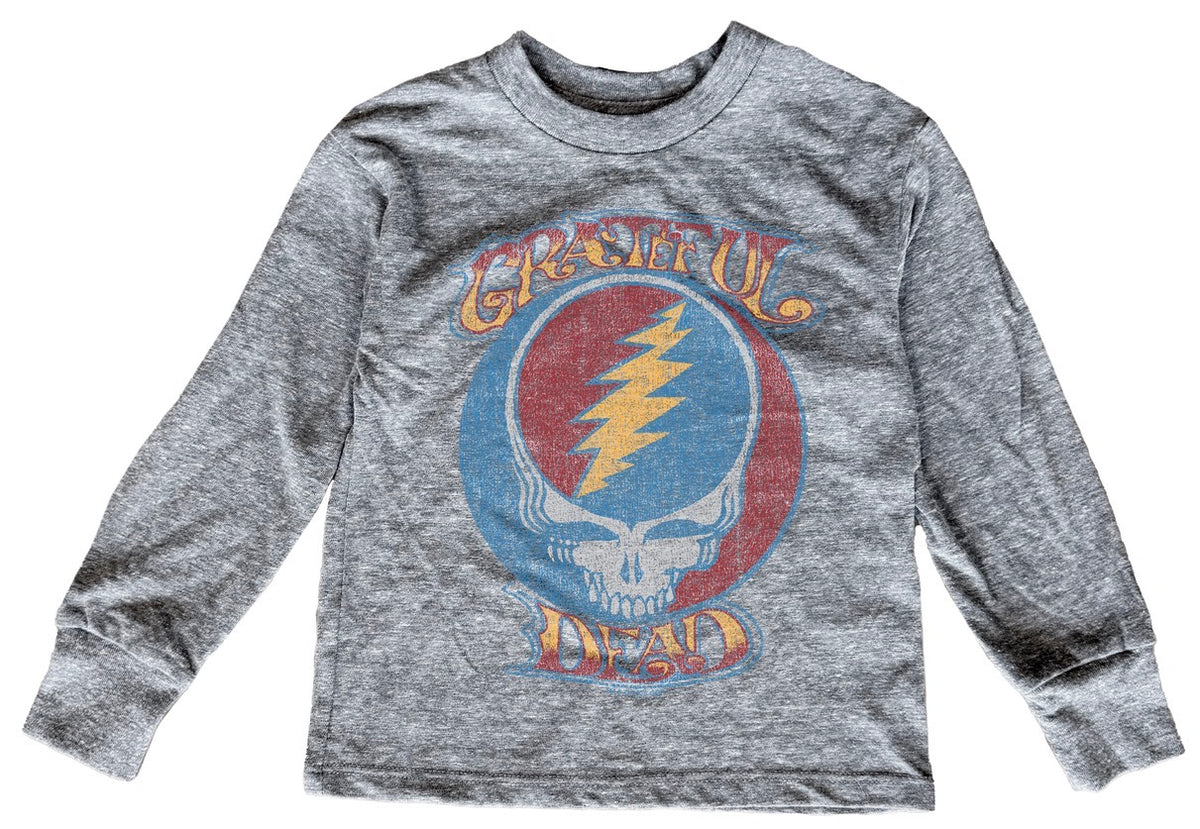 Grateful Dead SYF Classic Tri Grey LS Tee