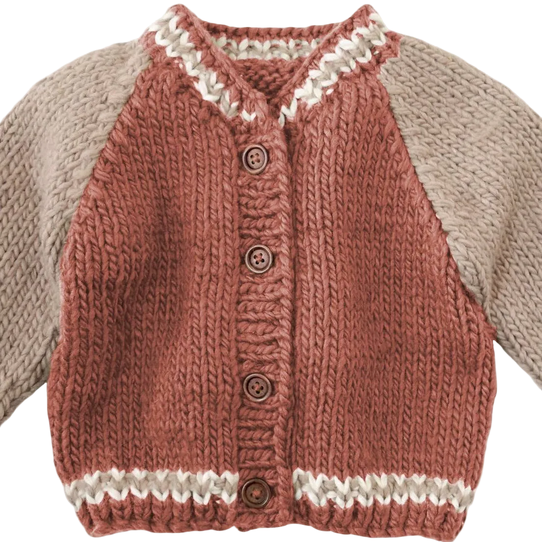 Varsity Cardigan - Redwood