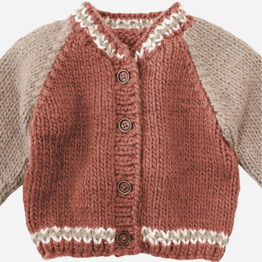 Varsity Cardigan - Redwood