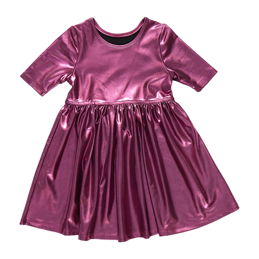 Lame Steph Dress - Pink