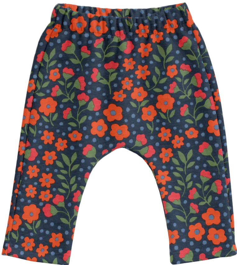 Long Sleeve Tee - Navy Garden Blooms