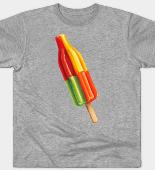 T-Shirt - Big Bomb Popsicle - GREY