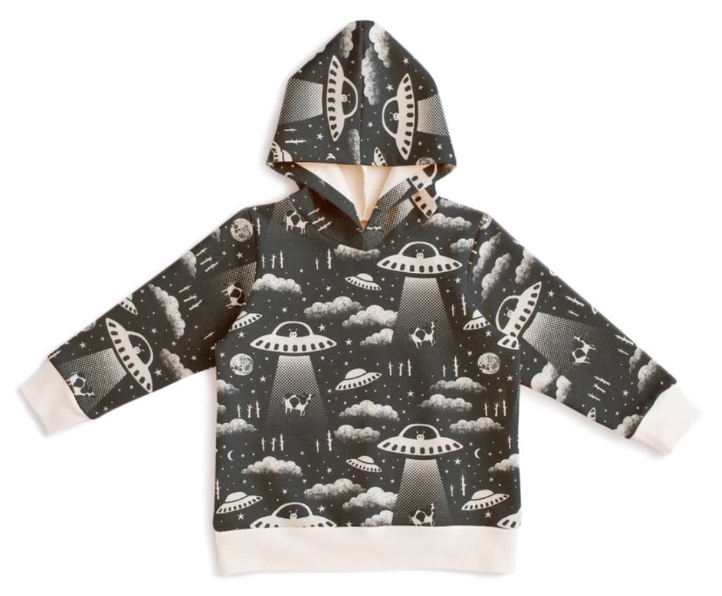 Hoodie - Aliens Charcoal