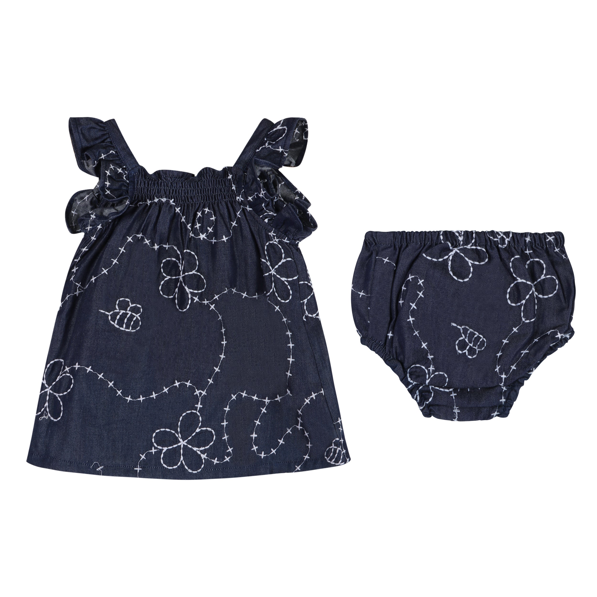 Jardin Dress - Navy Denim