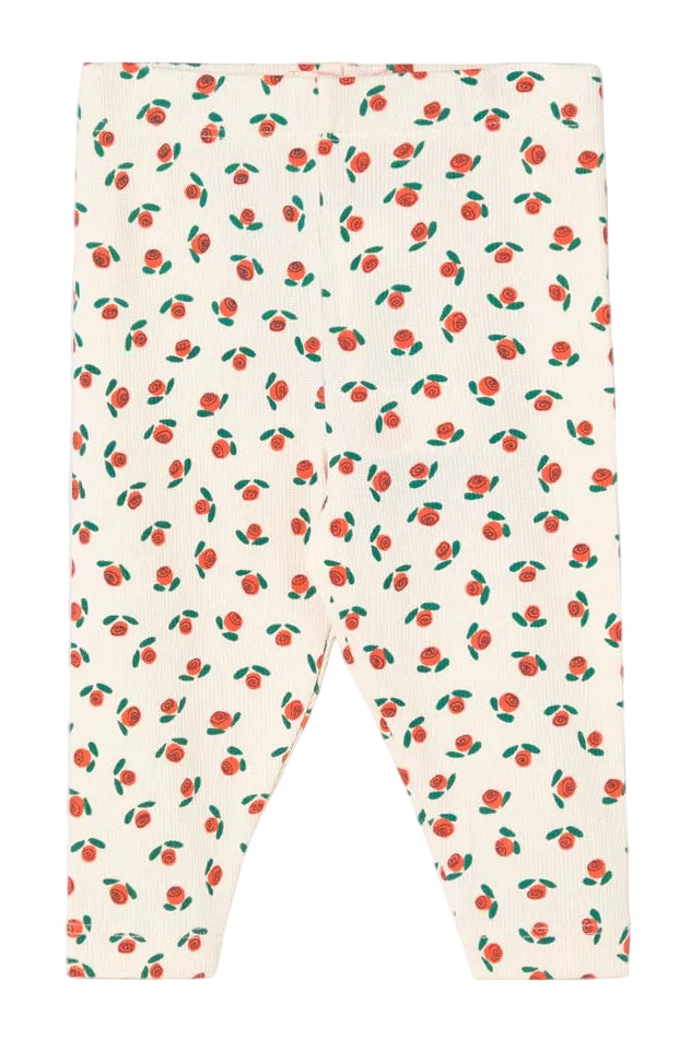 Tiny Roses Ribbed Baby Pant