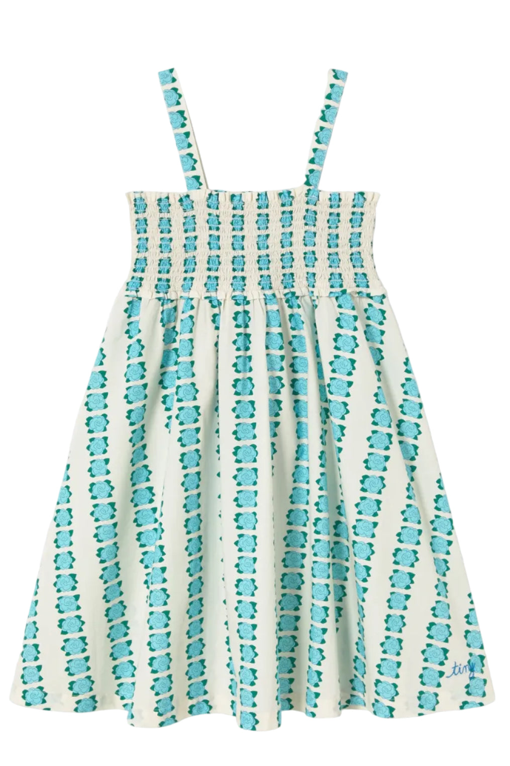 Blue Flowers Strap Dress