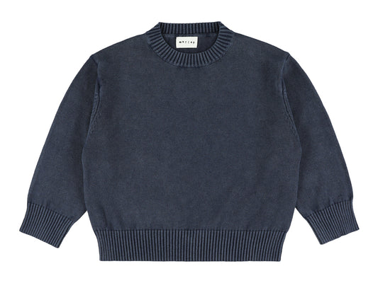 Yuri Cotton Sweater - Navy