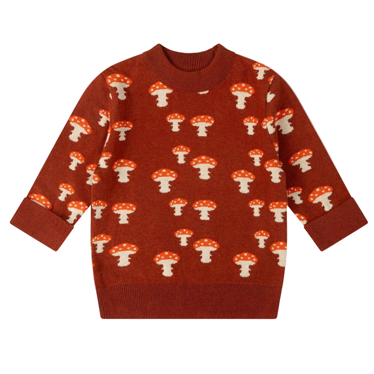 Mushroom Knitted Sweater
