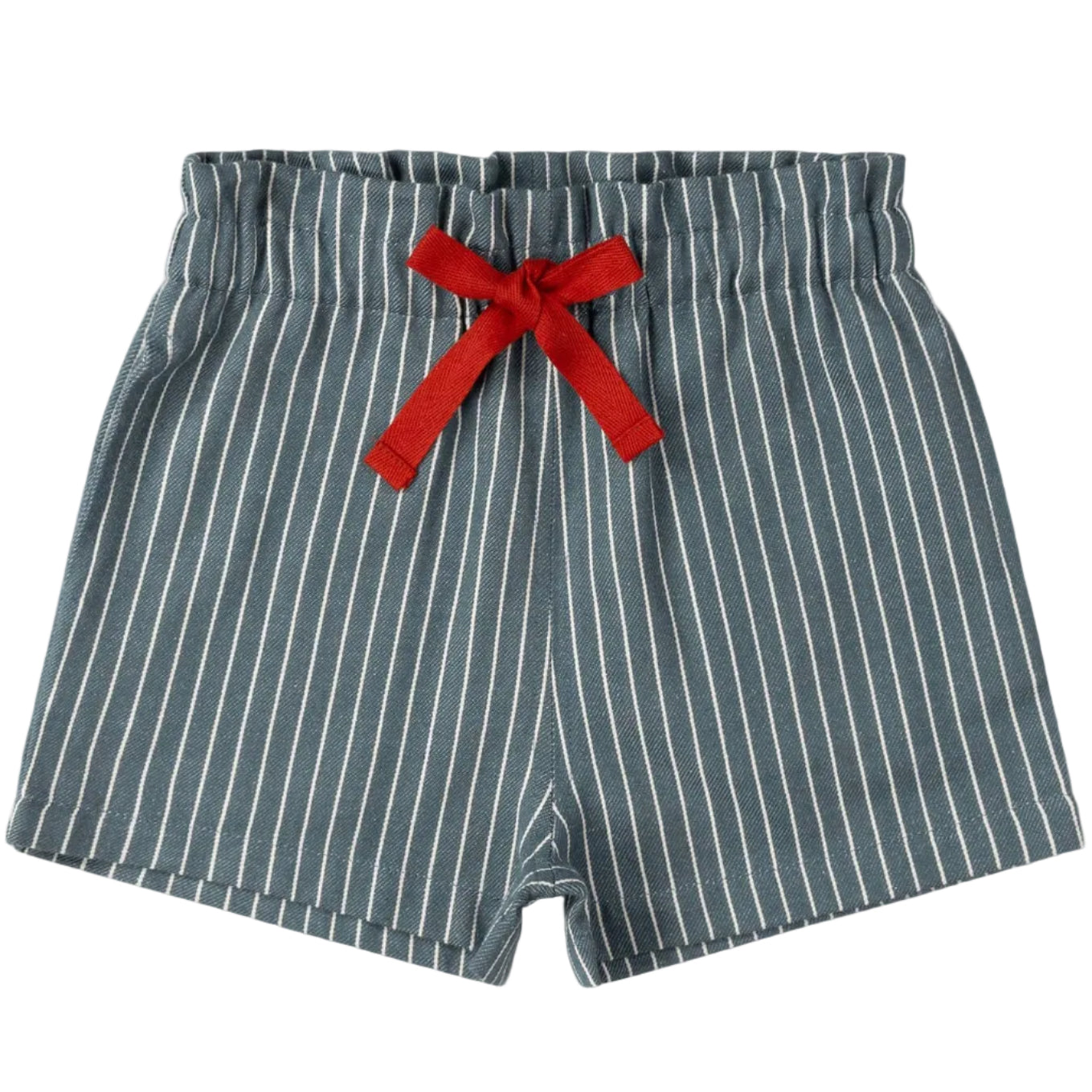 Navy Striped By The Sea Twill Shorts