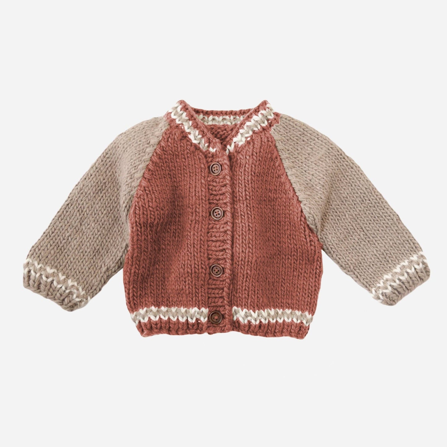 Varsity Cardigan - Redwood