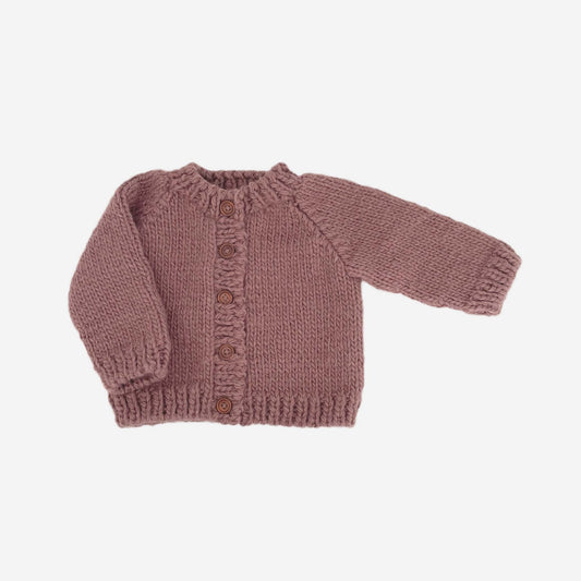 Classic Cardigan, Mauve