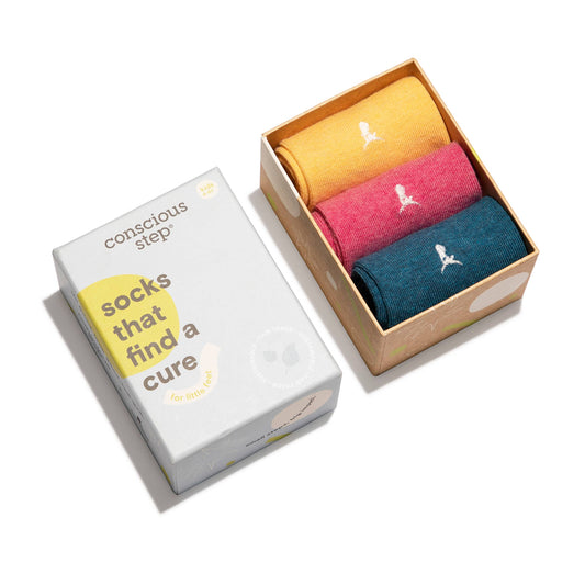 Boxed Set Kids Socks - Find A Cure