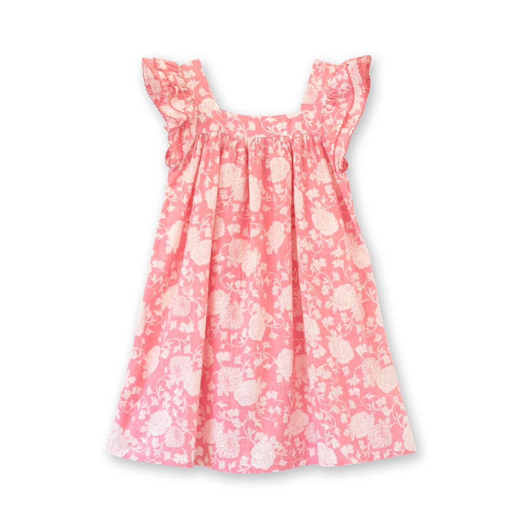 Square Neck Everly Dress | Lille Pink
