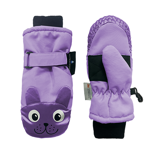 Animal Face Ski Mittens - 2-4Y