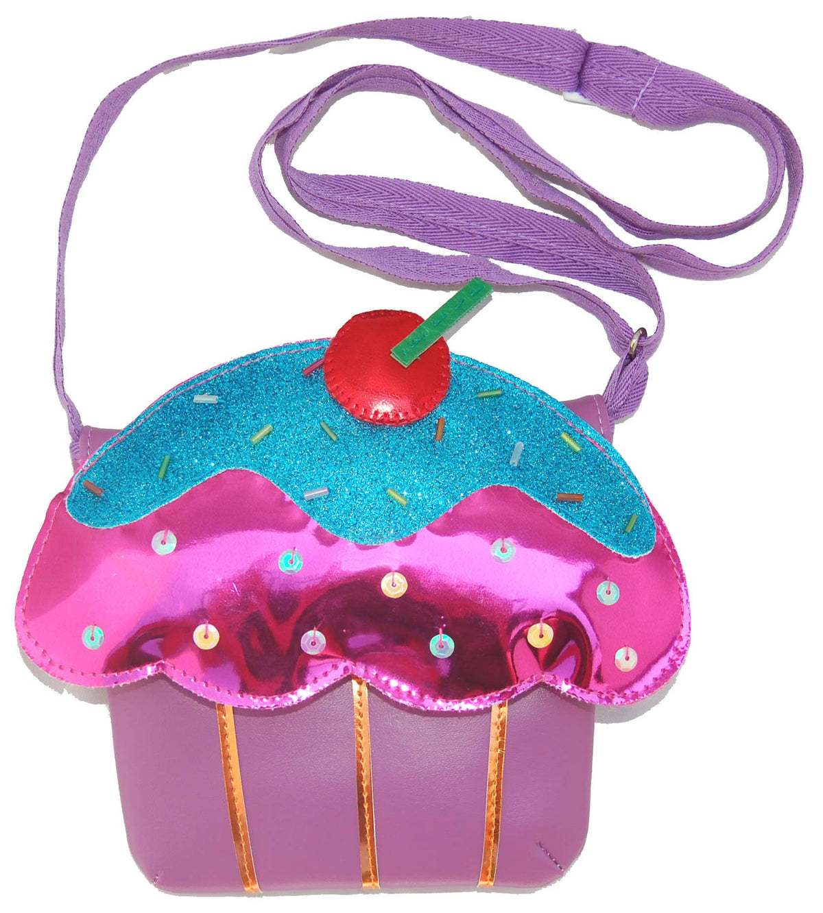 Sparkle Cupcake Handbag- Pink and Purple