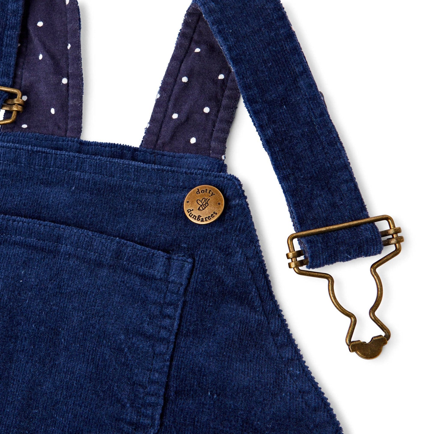 Navy Corduroy Dungarees