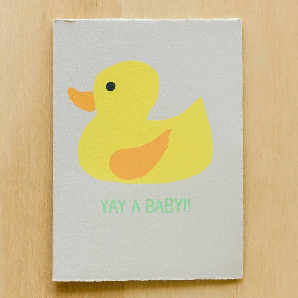 YAY A BABY GREETING CARD