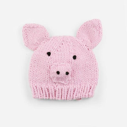 Sammie Pig | Hand Knit Kids & Baby Hat