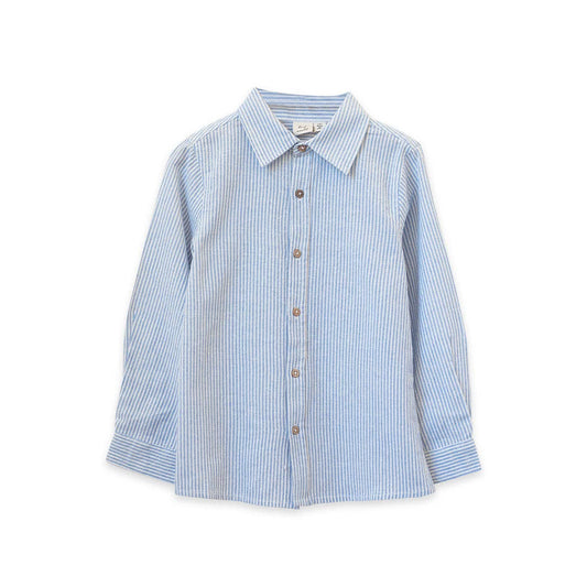 Collar Shirt - Blue Stripe