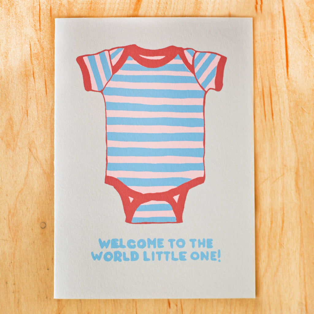 BABY ONESIE GREETING CARD