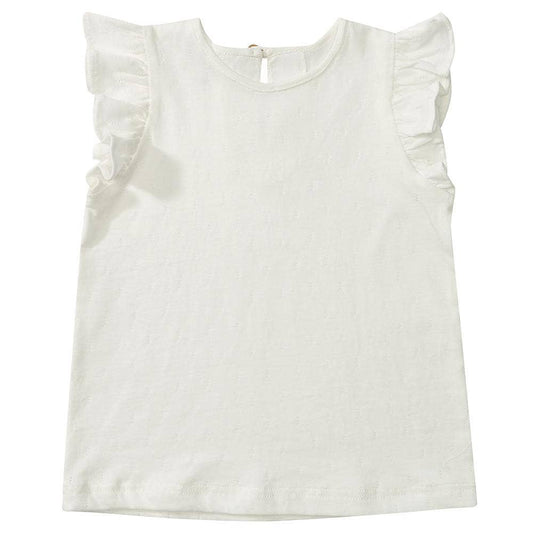 Edie Frill Top - White