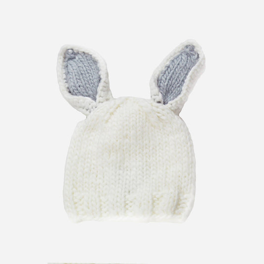 Bailey Bunny | Hand Knit Kids & Baby Hat - Grey