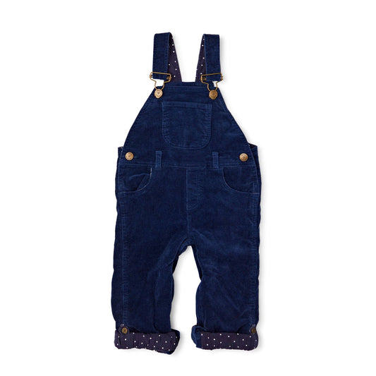 Navy Corduroy Dungarees