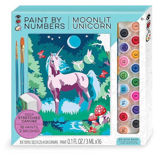 Paint By Numbers Moonlit Unicorn