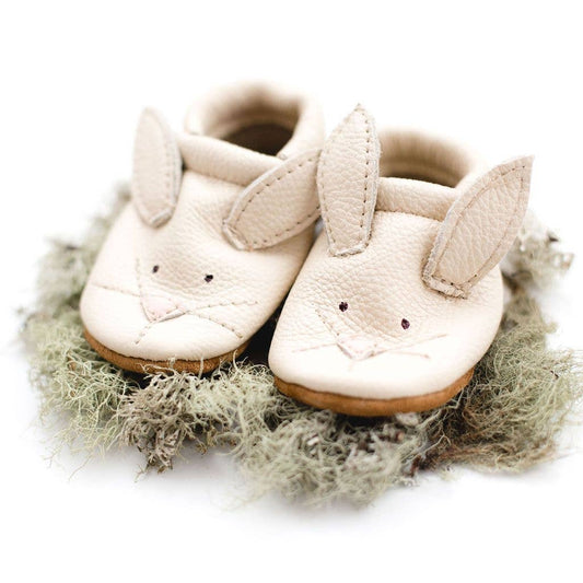 Bunnies Cute Critters Leather Baby Moccasins & Toddler Shoes