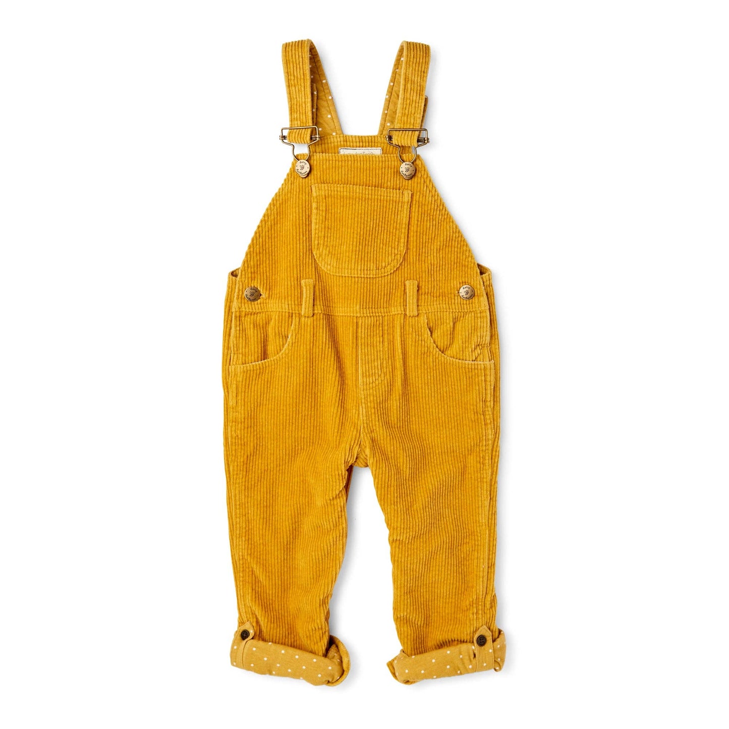 Ochre Chunky Cord Dungarees