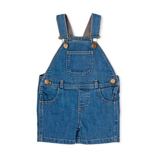 Stonewash Denim Short-Alls