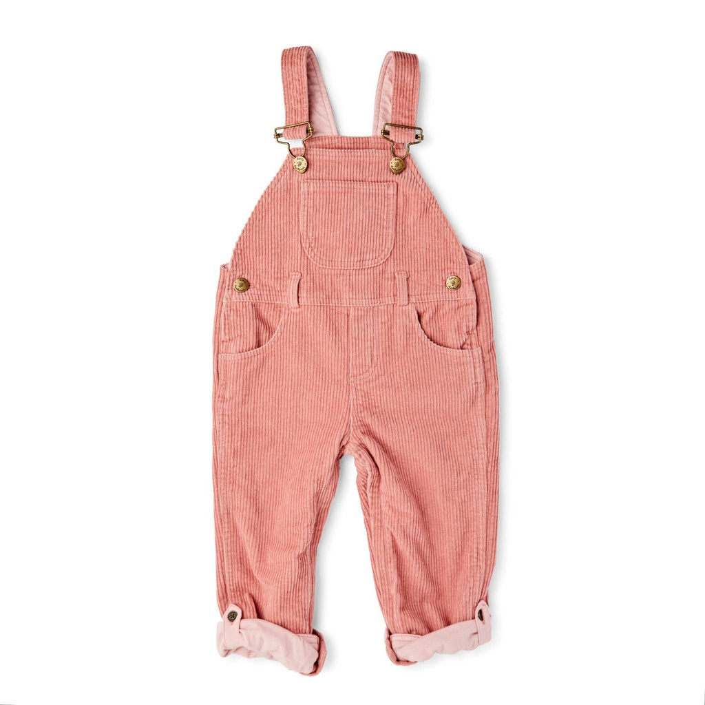 Chunky Old Rose Cord Dungarees