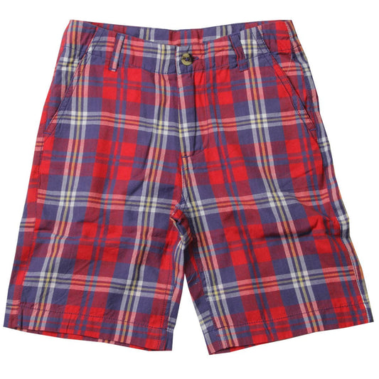 Red & Blue Plaid Shorts